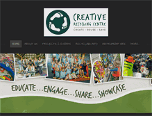 Tablet Screenshot of creativerecyclingcentre.com
